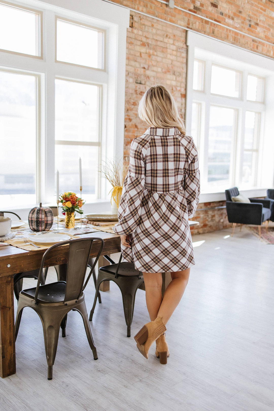 Bradley Plaid Shirt Dress