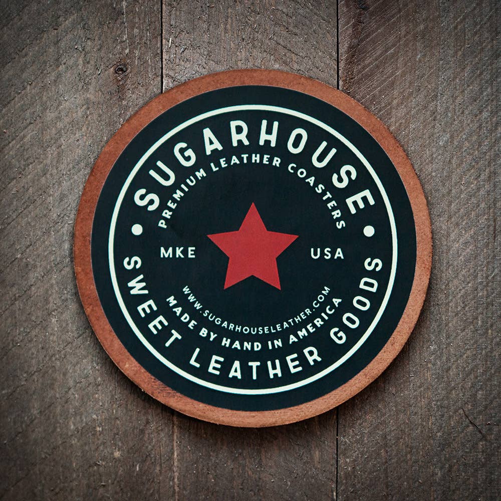 Premium Handcrafted Leather Coaster - Call Me Old Fashioned