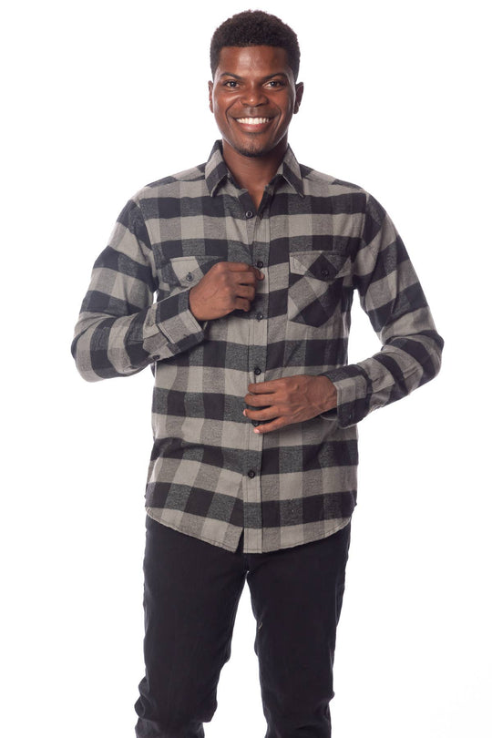 Buffalo Plaid Flannel Long Sleeve Shirt