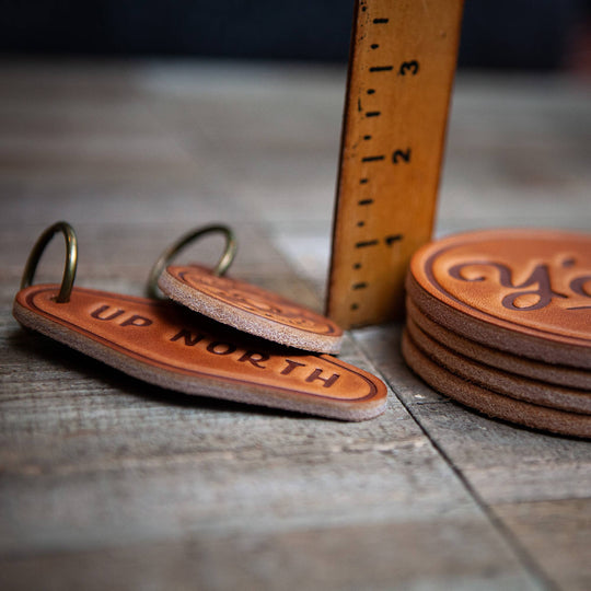 Premium Handcrafted Leather Coaster - West Coaster