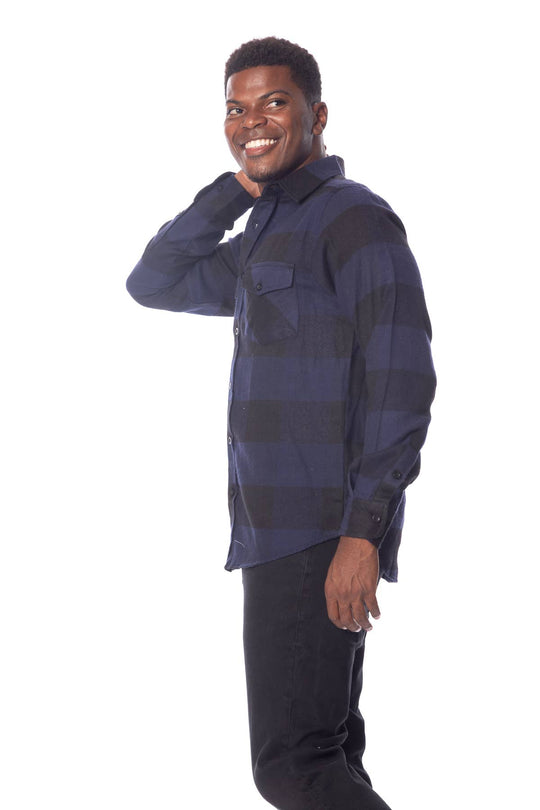 Buffalo Plaid Flannel Long Sleeve Shirt