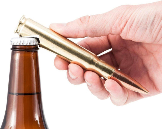 50 Caliber BMG Real Bullet Bottle Opener - Rust & Refined