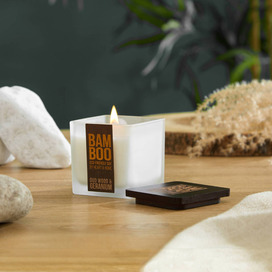 BAMBOO Eco-Friendly Soy Candle - Small and Large Options