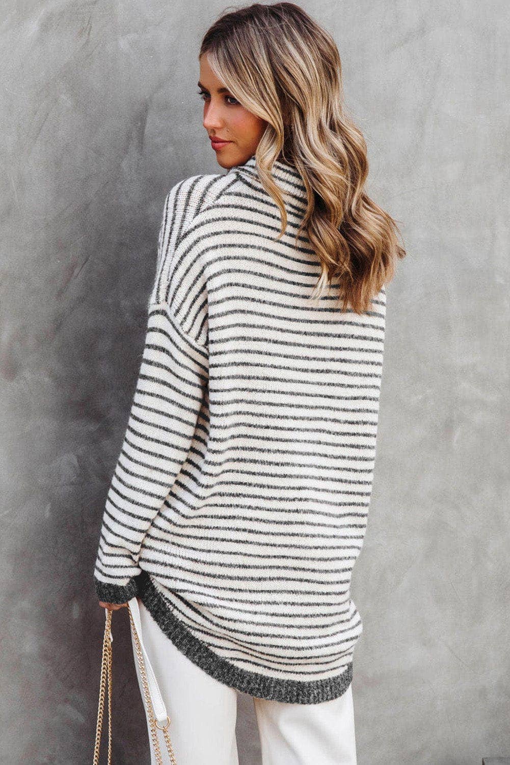 Emmy Striped Oversized Sweater | S-2XL