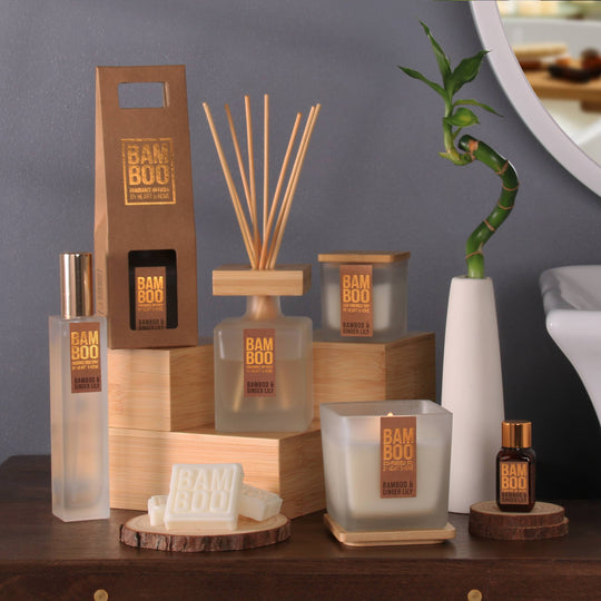 BAMBOO Bamboo & Ginger Lily - Candle & Reed Diffuser - Gift Set