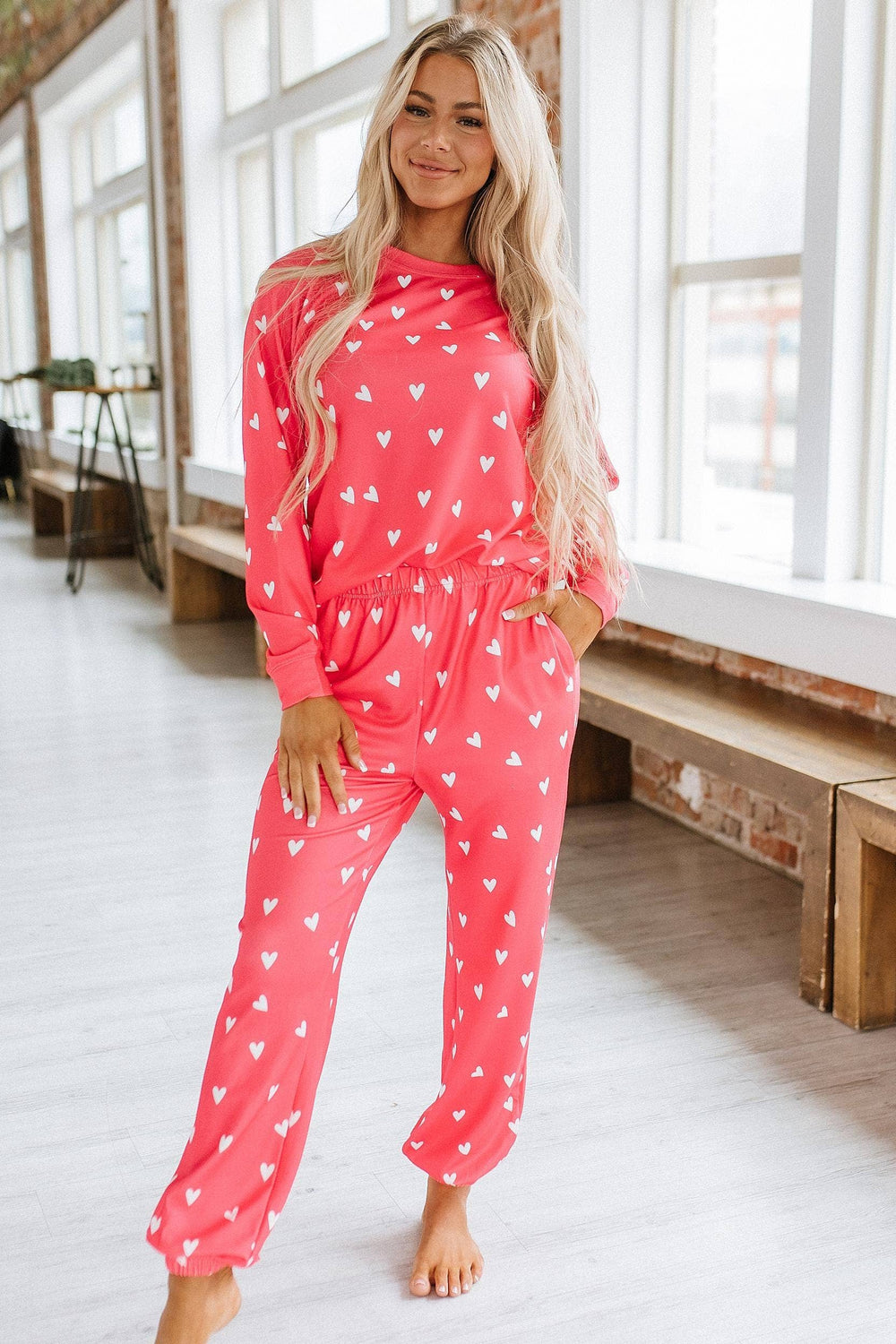 Atlas Heart Print Lounge Set | S-XL