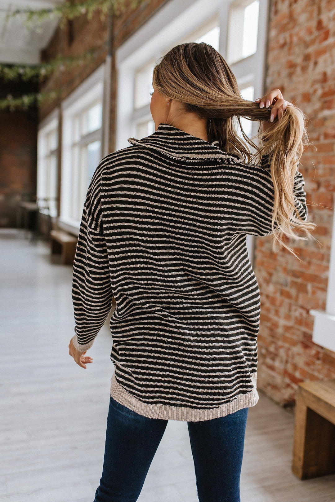 Emmy Striped Oversized Sweater | S-2XL