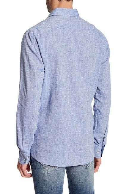 Lindbergh Adventure-Ready Linen Long Sleeve Shirt