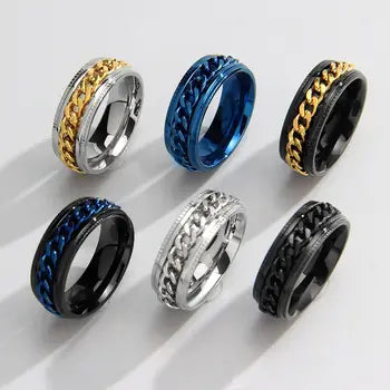 Stainless Steel Punk Fashion Ring