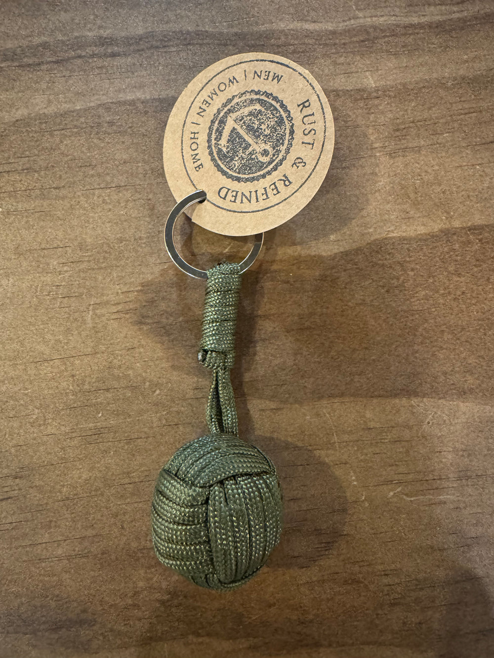 Weighted Monkey Fist Paracord Keychain