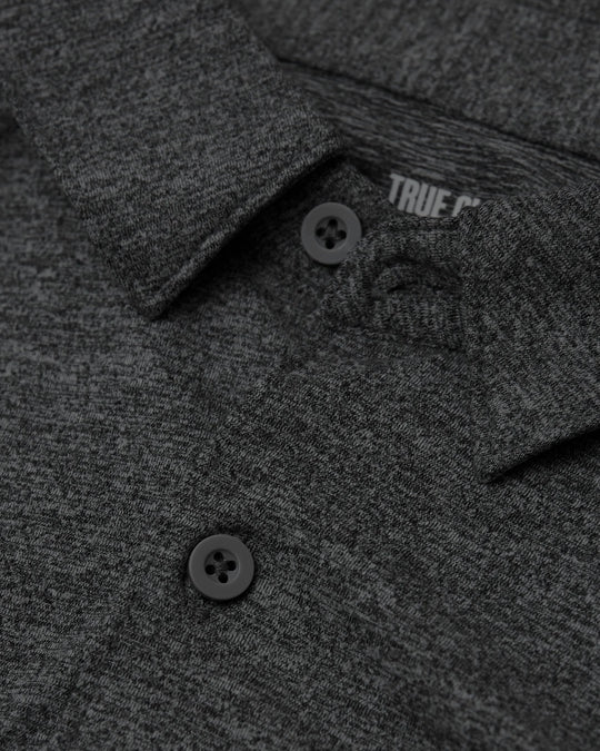 True Classic - Long Sleeve Button Up Shirt | Do-It-All Comfort | Charcoal