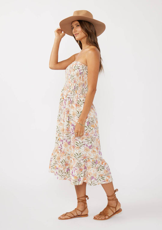 Convertible Floral Smocked Skirt