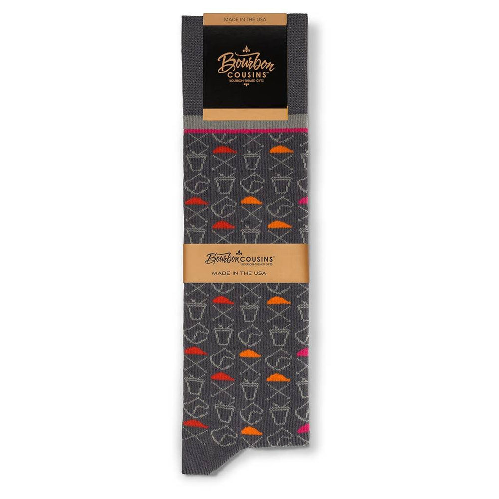 Bourbon Cousins - A Day at the Track Socks - Rust & Refined