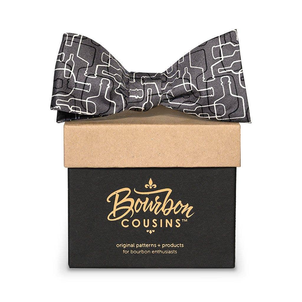 Bourbon Cousins - Bourbon Days Bow Tie - Gray + Black + White - Rust & Refined