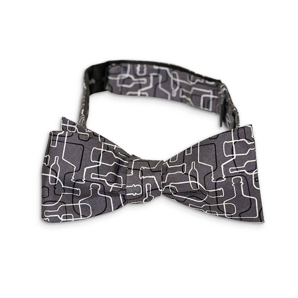 Bourbon Cousins - Bourbon Days Bow Tie - Gray + Black + White - Rust & Refined