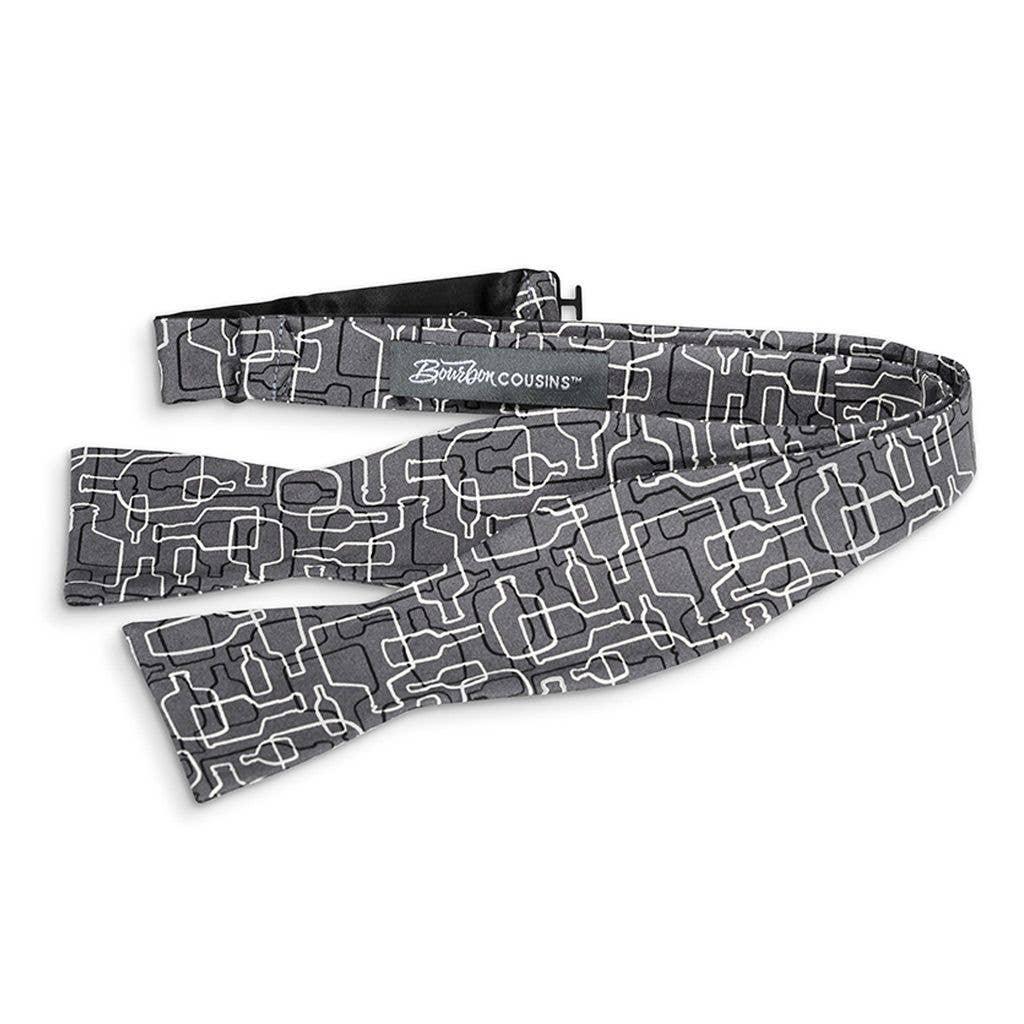 Bourbon Cousins - Bourbon Days Bow Tie - Gray + Black + White - Rust & Refined