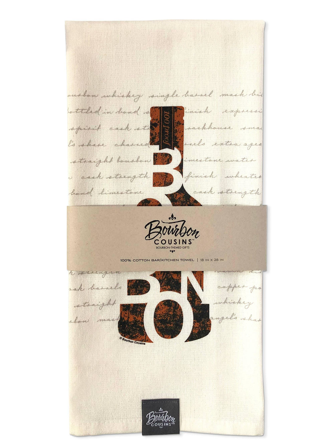 Bourbon Cousins - Bourbon in a Bottle - Bar Towel - Rust & Refined