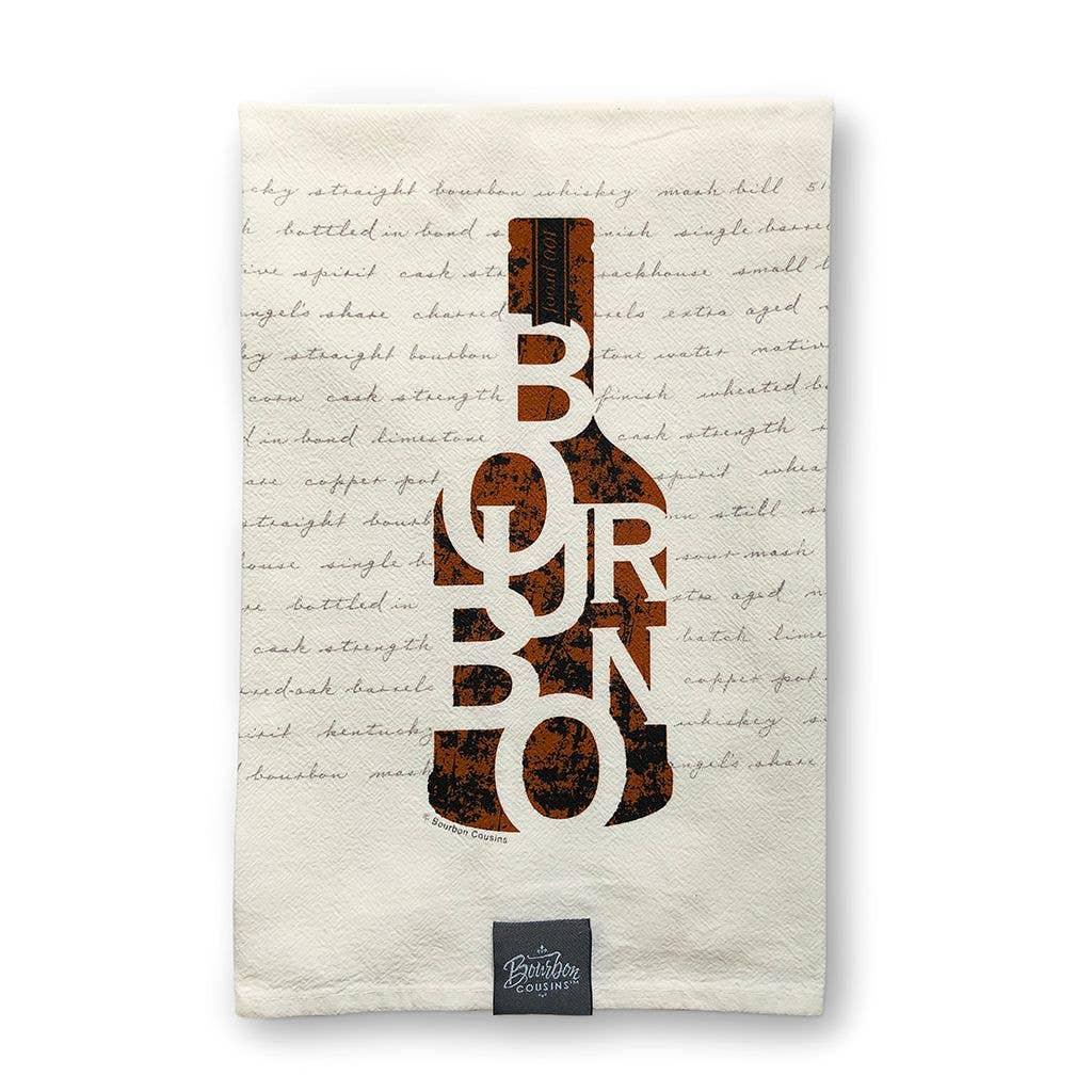 Bourbon Cousins - Bourbon in a Bottle - Bar Towel - Rust & Refined