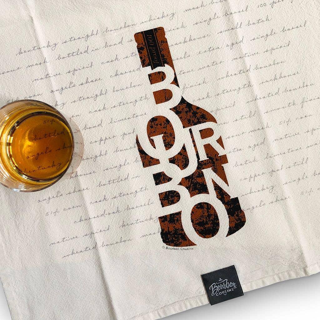 Bourbon Cousins - Bourbon in a Bottle - Bar Towel - Rust & Refined