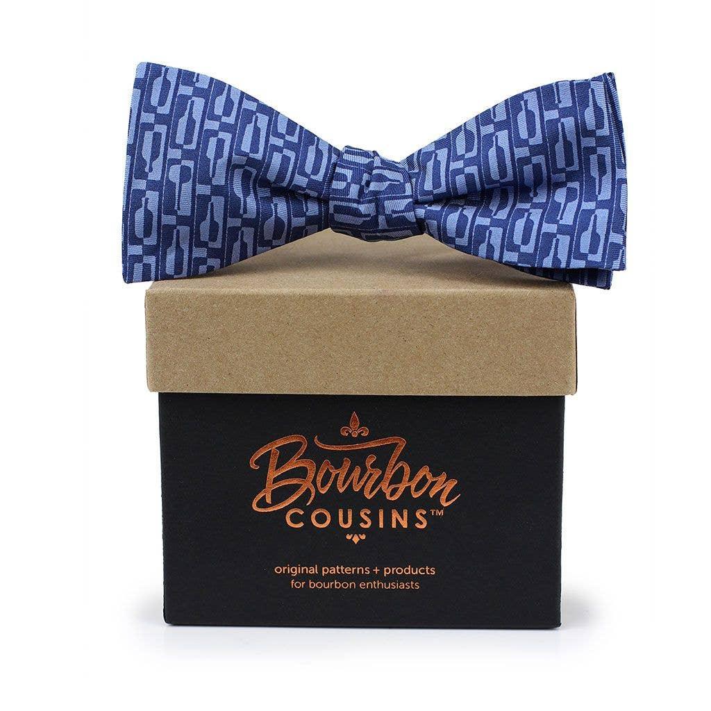 Bourbon Cousins - Bourbon Row Bow Tie - Navy + Chambray Blue - Rust & Refined