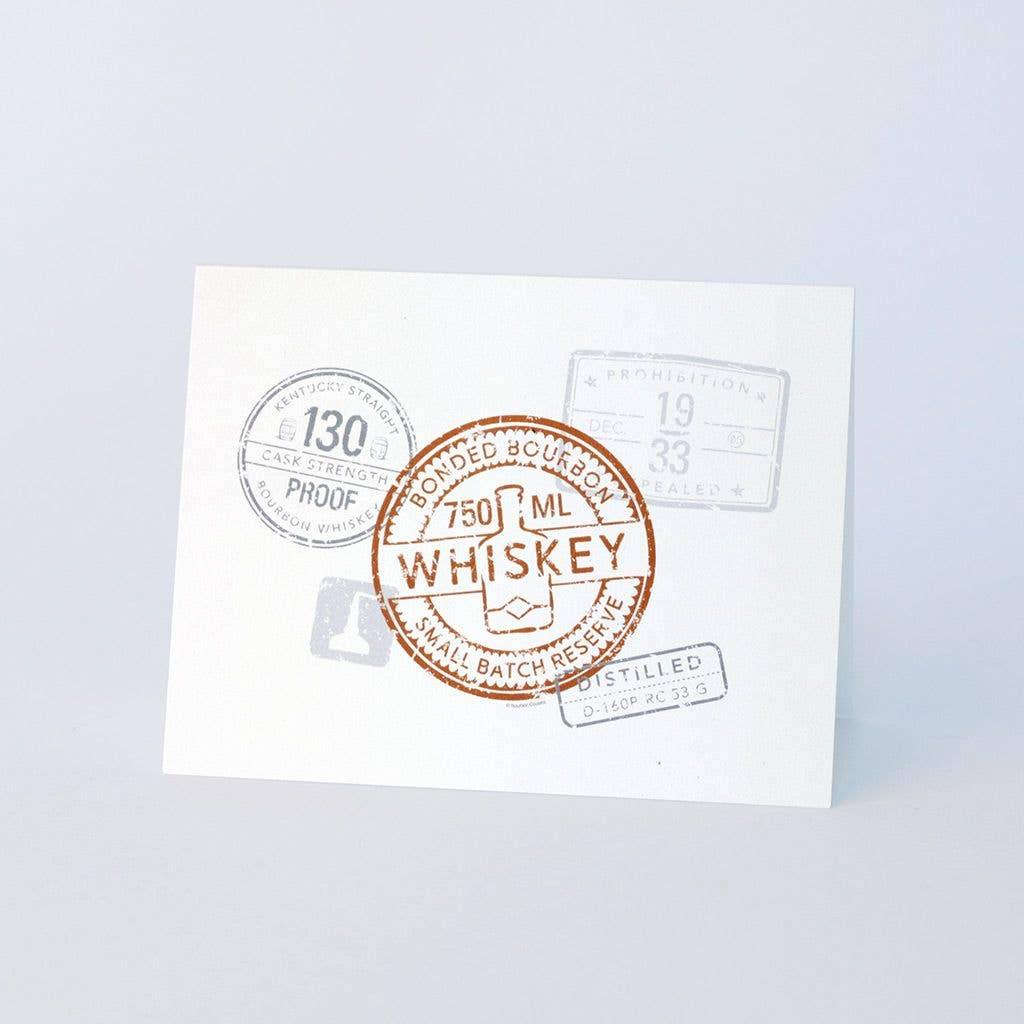 Bourbon Cousins - Whiskey Seal Note Cards - Rust & Refined