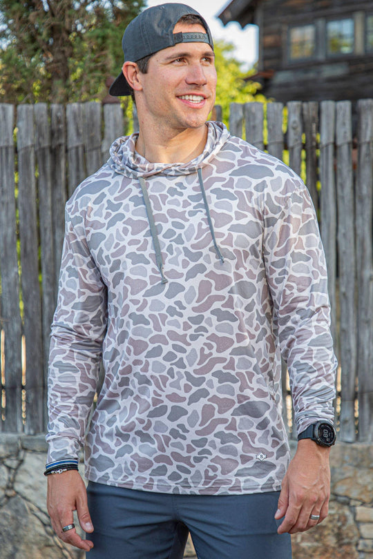 BURLEBO - Performance Hoodie - Classic Deer Camo - Rust & Refined