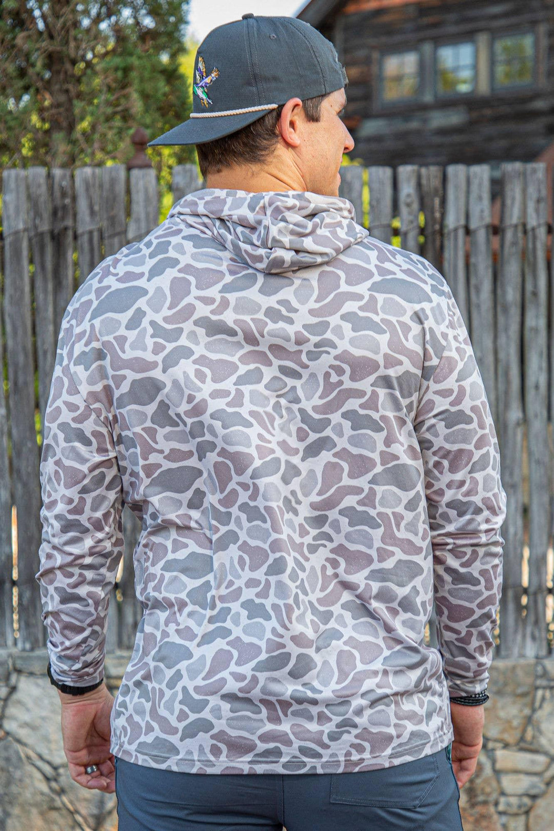 BURLEBO - Performance Hoodie - Classic Deer Camo - Rust & Refined