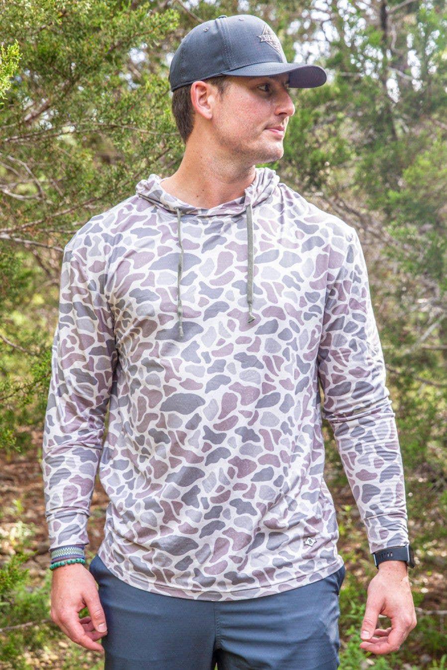 BURLEBO - Performance Hoodie - Classic Deer Camo - Rust & Refined