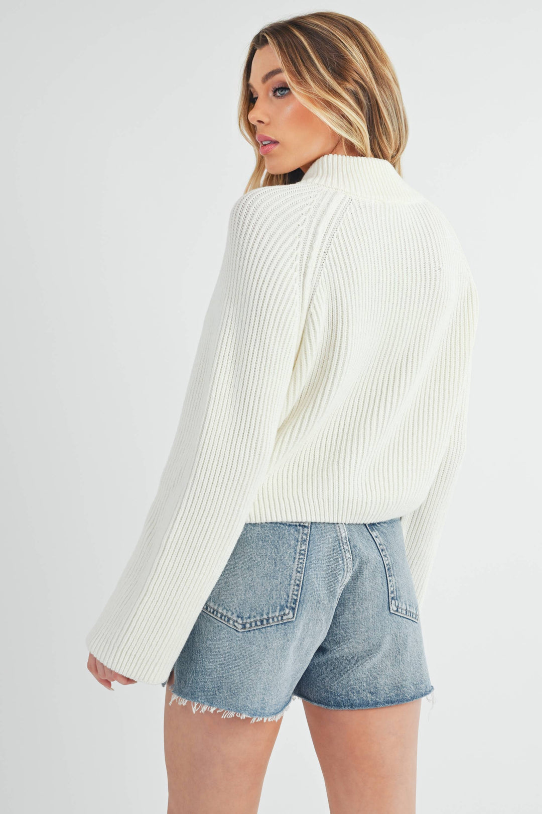 AEMI + CO - Debbie Half-Zip Sweater