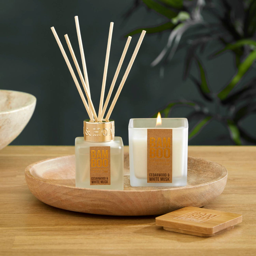 BAMBOO Bamboo & Ginger Lily - Candle & Reed Diffuser - Gift Set