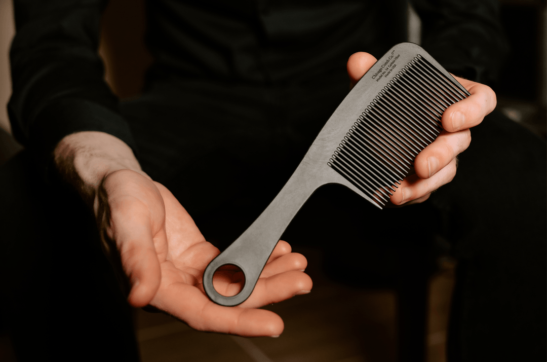 Chicago Comb Co. Model No. 14 Carbon Fiber Comb - Rust & Refined