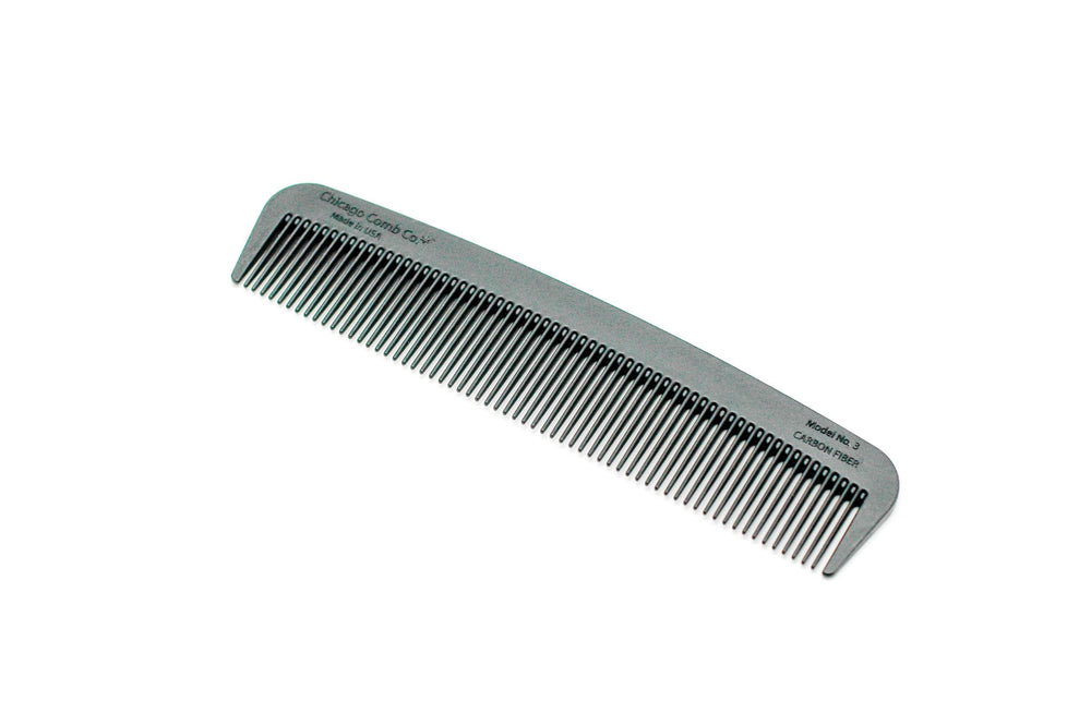 Chicago Comb Co. Model No. 3 Carbon Fiber Comb - Rust & Refined