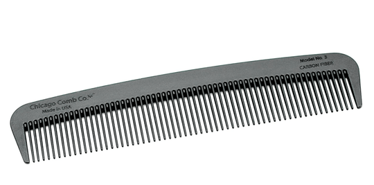 Chicago Comb Co. Model No. 3 Carbon Fiber Comb - Rust & Refined