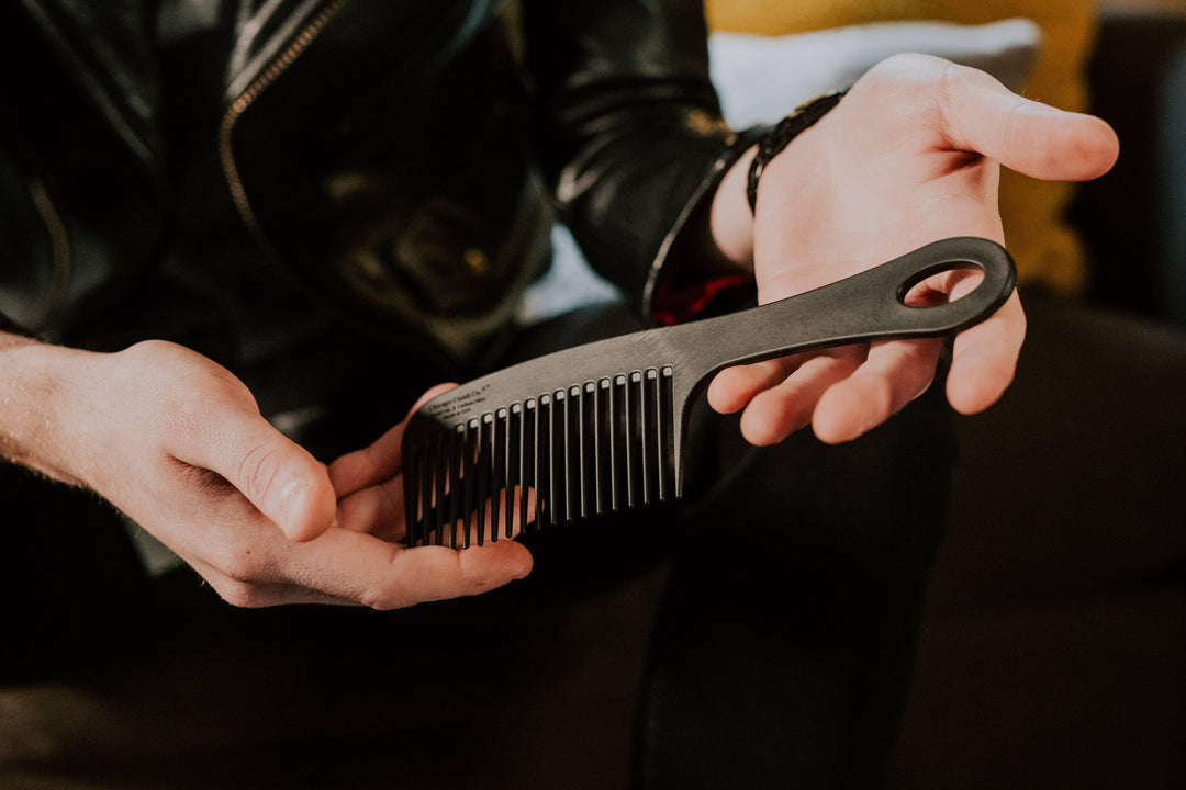 Chicago Comb Co. Model No. 8 Carbon Fiber Comb - Rust & Refined