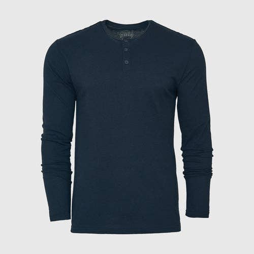 Long Sleeve Henley | Navy