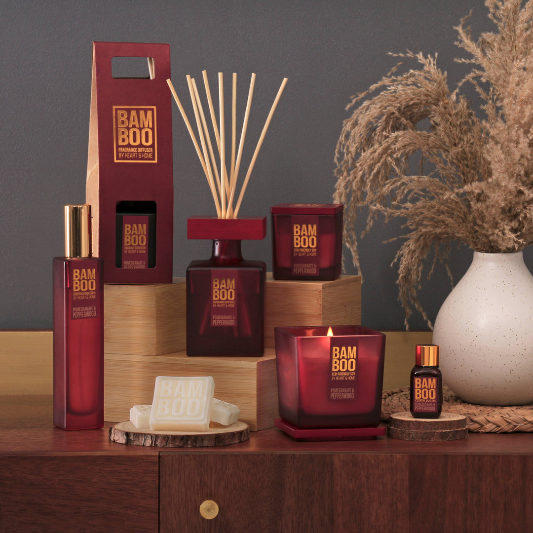 BAMBOO Pomegranate & Pepperwood - Reed Diffuser - 2.8 oz