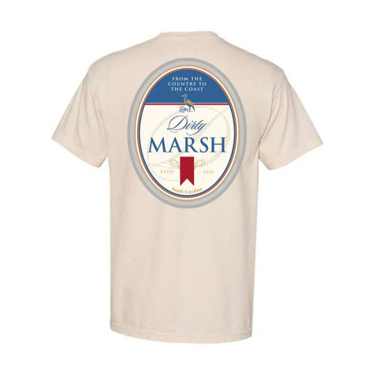 Dirty Marsh - Beer Label Tee | Ivory - Rust & Refined