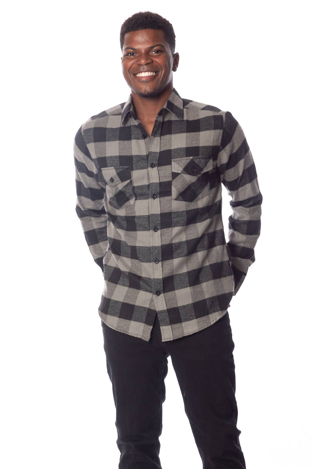 Buffalo Plaid Flannel Long Sleeve Shirt