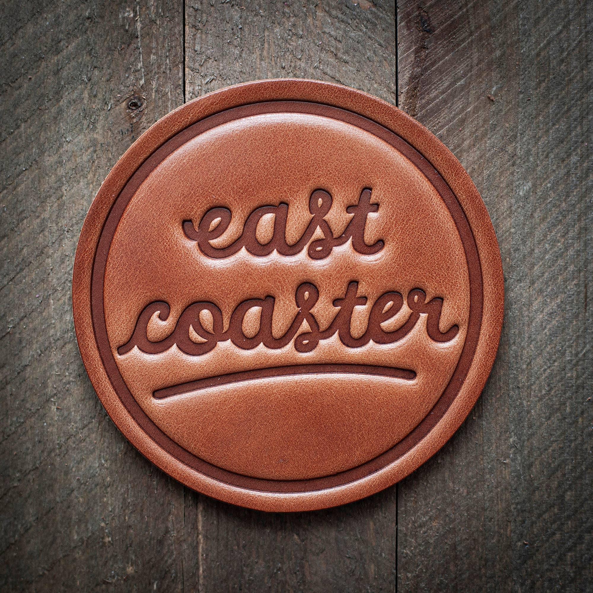 East Coaster Leather Coaster - Rust & Refined