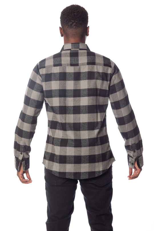 Buffalo Plaid Flannel Long Sleeve Shirt