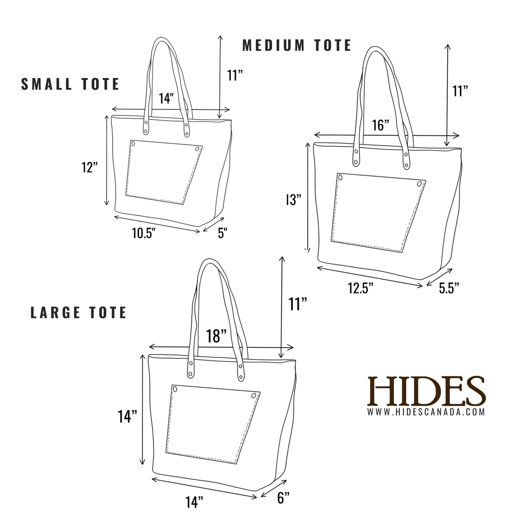 Leather Tote Bag with Zipper - Hazelnut Brown - Rust & Refined