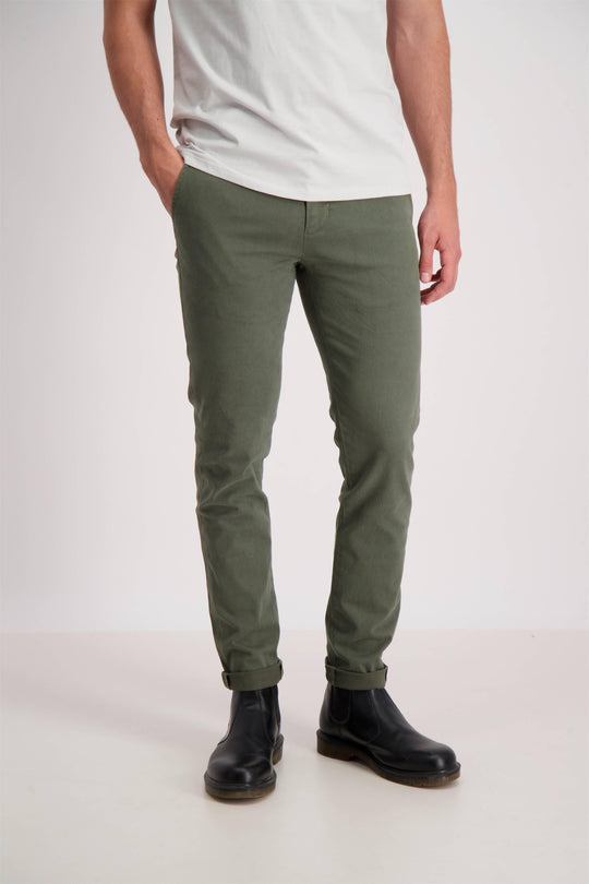 Lindbergh - SuperFlex Slim Fit Chino Pants - Rust & Refined