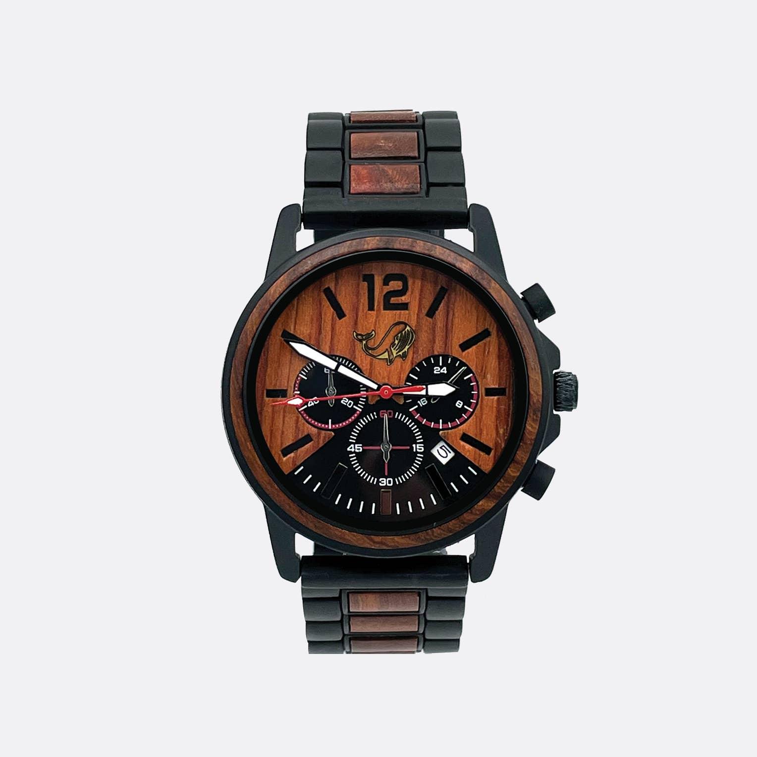 Oliver and the Sea - “Mainland” Wood Watch - Rust & Refined