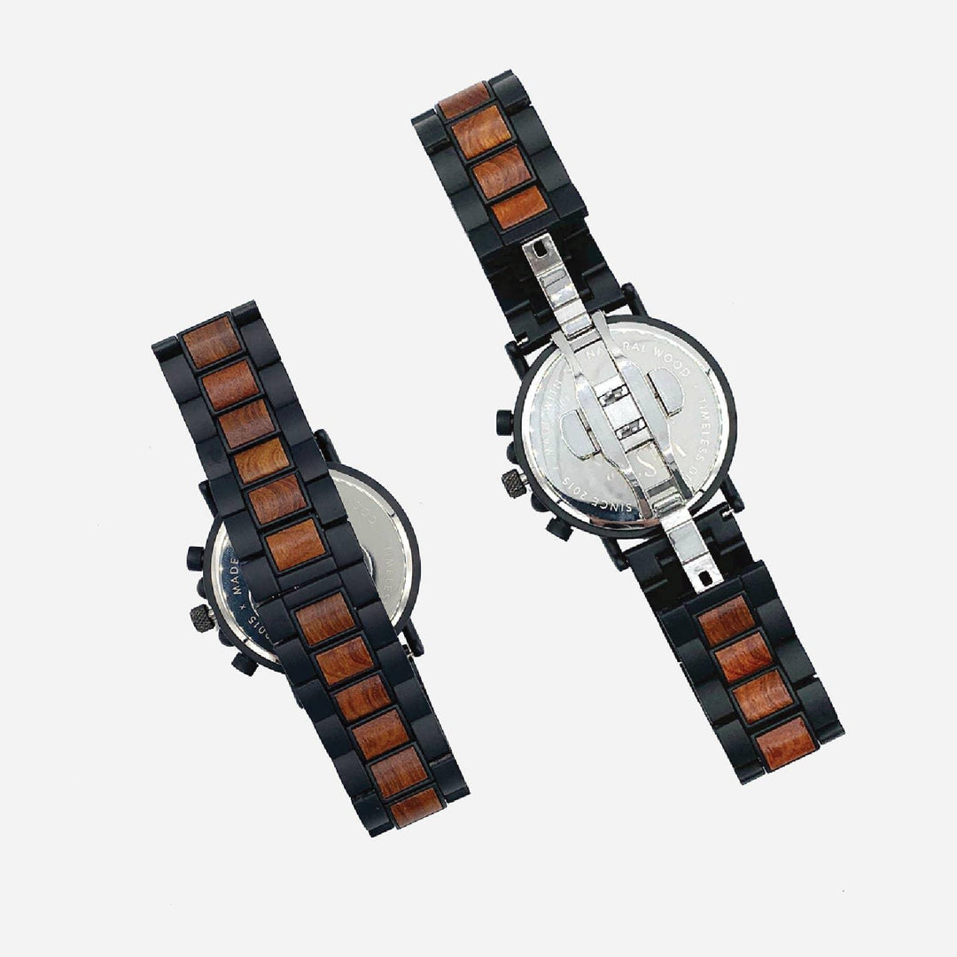 Oliver and the Sea - “Mainland” Wood Watch - Rust & Refined