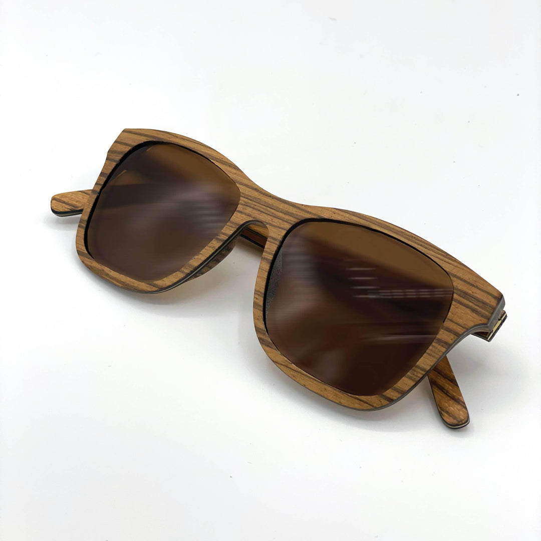 Oliver and the Sea - Wood Sunglasses Polarized / CayeCaulker - Rust & Refined