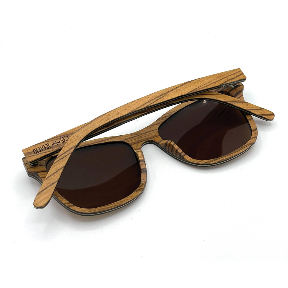 Oliver and the Sea - Wood Sunglasses Polarized / CayeCaulker - Rust & Refined