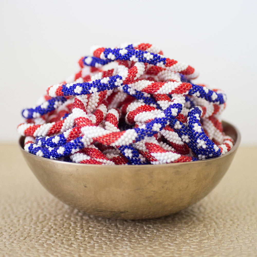 Roll-On Patriotic Bracelets - Stars & Stripes - Rust & Refined