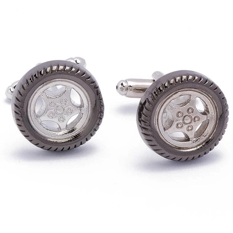 Stolen Riches - Car Wheel Cufflinks - Rust & Refined