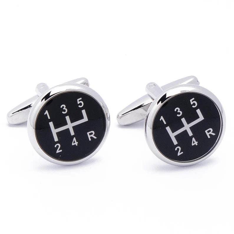 Stolen Riches - Gear Shifter Cufflinks - Rust & Refined