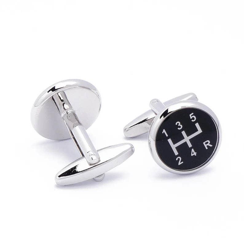 Stolen Riches - Gear Shifter Cufflinks - Rust & Refined